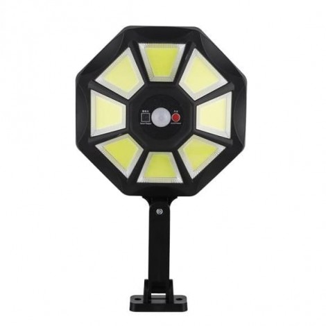 Lampa solara exterioara LED, telecomanda, senzor de miscare si incarcare solara