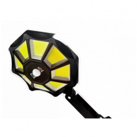 Lampa solara exterioara LED, telecomanda, senzor de miscare si incarcare solara
