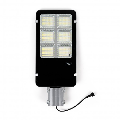 Lampa solara stradala, iluminare 360 LED-uri 500W, telecomanda, suport prindere