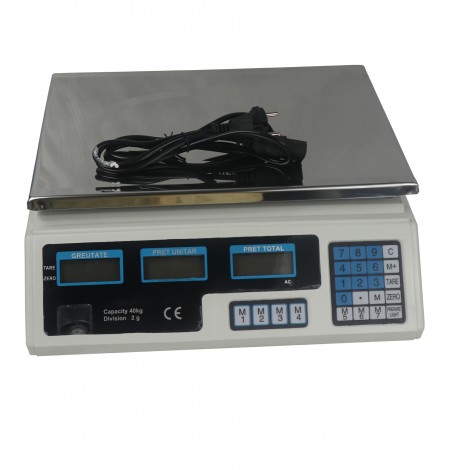 Cantar electronic Lider MX411 40 kg, digital, functii multiple