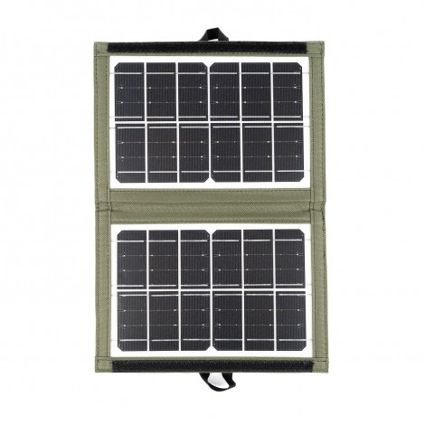 Panou solar pliabil dublu, 7.5W, incarcare USB, husa textila
