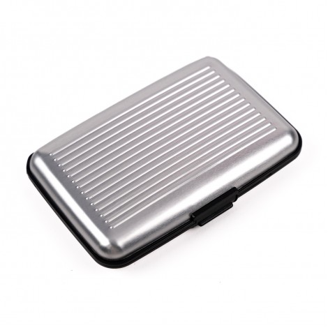 Portofel pentru carduri, securizat, aluminiu, 6 carduri