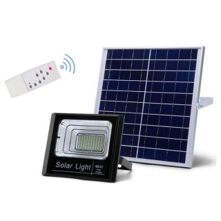 Proiector profesional cu panou solar separat, 40W LED, cu telecomanda