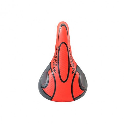 Sa bicicleta, New Century, culoare rosie cu imprimeu de culoare neagra
