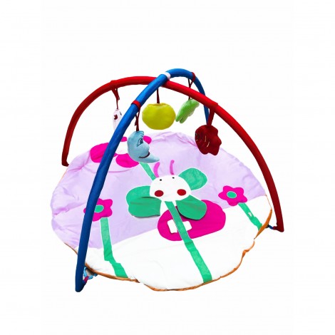 Saltea de joaca bebelusi, 50 x 90 cm, cu arcada si accesorii, floare