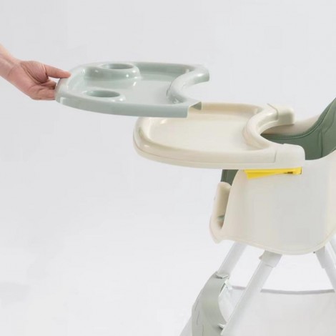 Scaun de masa bebe, reglabil pe inaltime, model MS01, verde