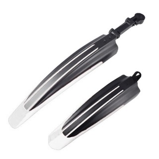 Set aripi roti de bicicleta, fata/spate, universal, reglabil, alb