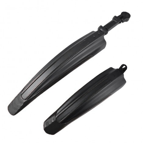 Set aripi roti de bicicleta, fata/spate, universal, reglabil, negru Set aripi roti de bicicleta, fata/spate, universal, reglabil, negru