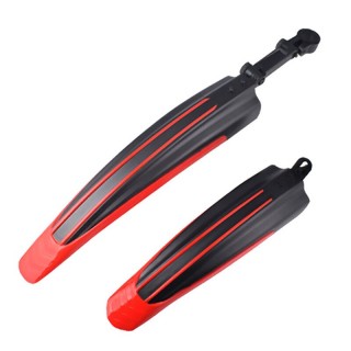 Set aripi roti de bicicleta, fata/spate, universal, reglabil, rosu