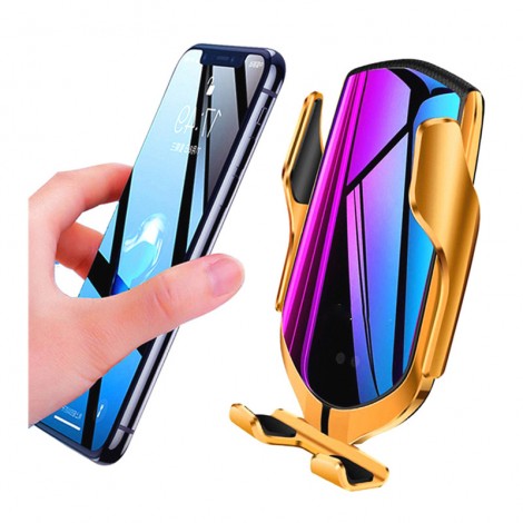 Suport auto pentru telefon Andowl, cu incarcare wireless si senzor inteligent