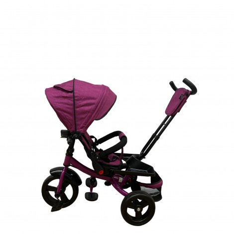 Tricicleta cu scaun reversibil si pozitie de somn, L-Sun SL02, mov