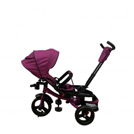 Tricicleta cu scaun reversibil si pozitie de somn, L-Sun SL02, mov