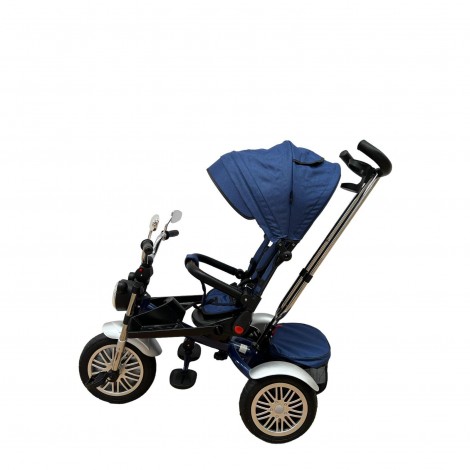 Tricicleta cu scaun reversibil si pozitie de somn, L-Sun SL03, albastru