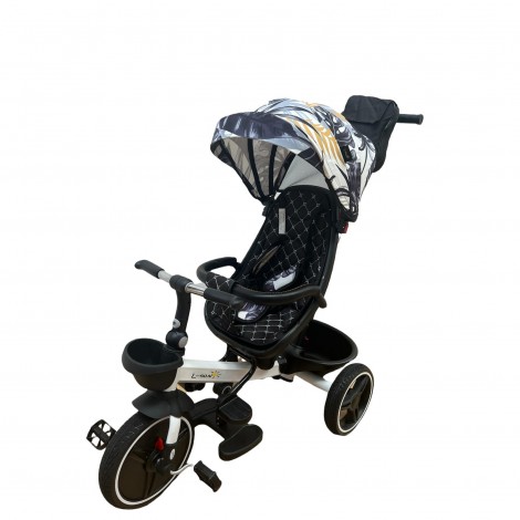 Tricicleta pliabila, scaun reversibil, cu pozitie de somn, L-Sun SL01, frunze