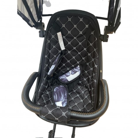 Tricicleta pliabila, scaun reversibil, cu pozitie de somn, L-Sun SL01, frunze