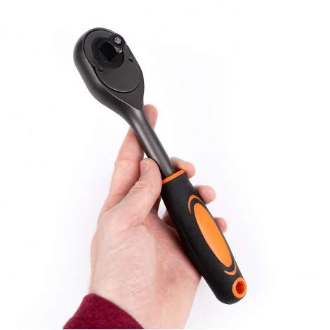 Trusa 32 piese tubulare de impact, cu clichet 1/2, Cr-V, verde TRSCH Trusa 32 piese tubulare de impact, cu clichet 1/2, Cr-V, verde TRSCH