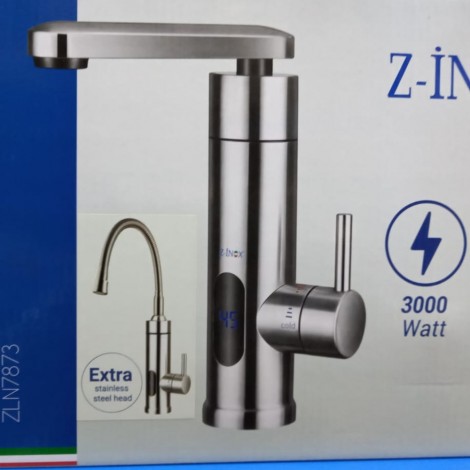 Robinet electric Z-Inox ZLN7873, 3000W, ecran digital, incalzire instanta