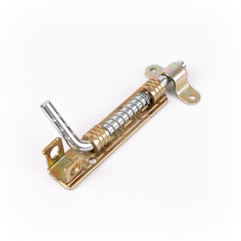 Zavor poarta cu arc, 15 cm, prindere lacat, otel, finisaj zincat