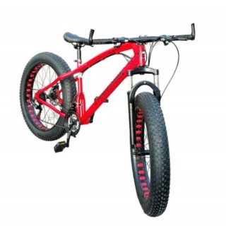 Bicicleta Go kart 20 inch Fat Caraiman, 21 viteze, frana disc, pentru copii, rosie