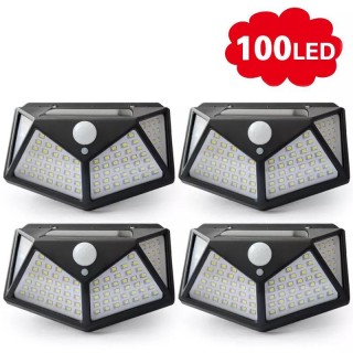 Set 4 X Lampa solara cu 100 leduri