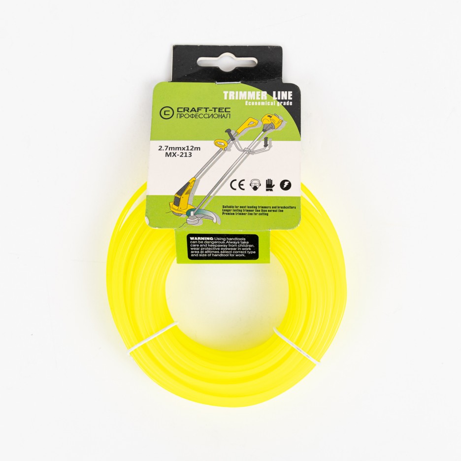 Fir taietor pentru motocoasa, sectiune rotunda, 2.7 mm x 12 m, MX-213, galben