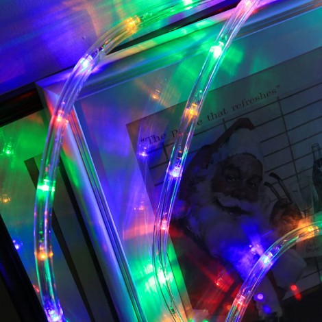 Instalatie Furtun luminos LED 100m liniari, multicolor