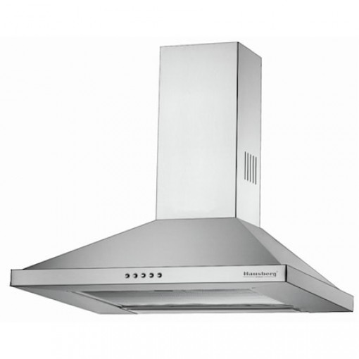 Hota incorporabila Hausberg HB-1260, 190W, 400 m3/h, 1 motor, 60 cm, filtru lavabil, Inox