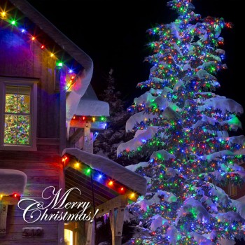 Instalatie de Craciun, Tip Liniara Rola 100 m, Multicolor