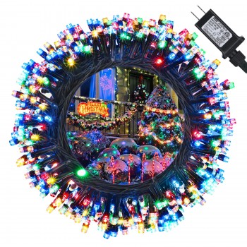 Instalatie de Craciun, tip liniara, pentru exterior, 500 led-uri 100m, multicolor