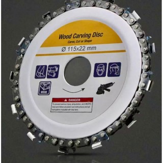Disc Flex otel pentru lemn cu lant de drujba 115 mm, gaura 22 mm