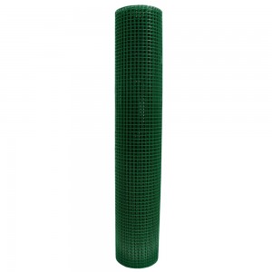 Plasa de gard sudata, plastifiata, zincata, verde,10m, 0.5m inaltime, 13x13mm