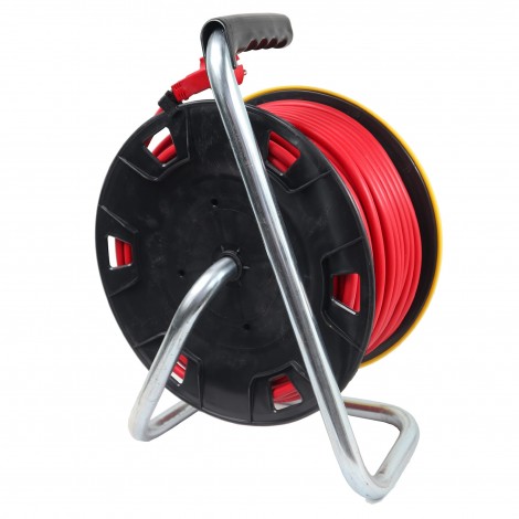Prelungitor electric rola tambur, 4 prize, cu 50m de cablu, 3x2.5mm