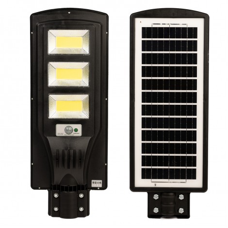 Proiector solar 200W LED iluminat stradal, cu panou solar integrat, senzor de miscare si telecomanda