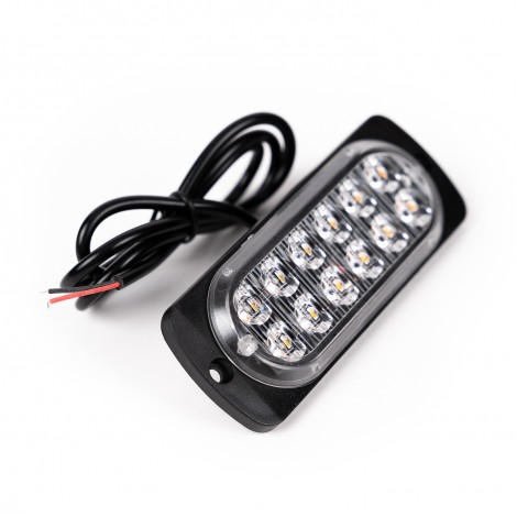 Set 2 stroboscoape 12 LED-uri, lumini avertizare, 12-24V