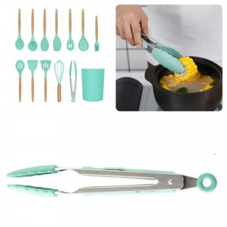 Cleste grill si bucatarie, detalii silicon moale, metalic, turcoaz easter